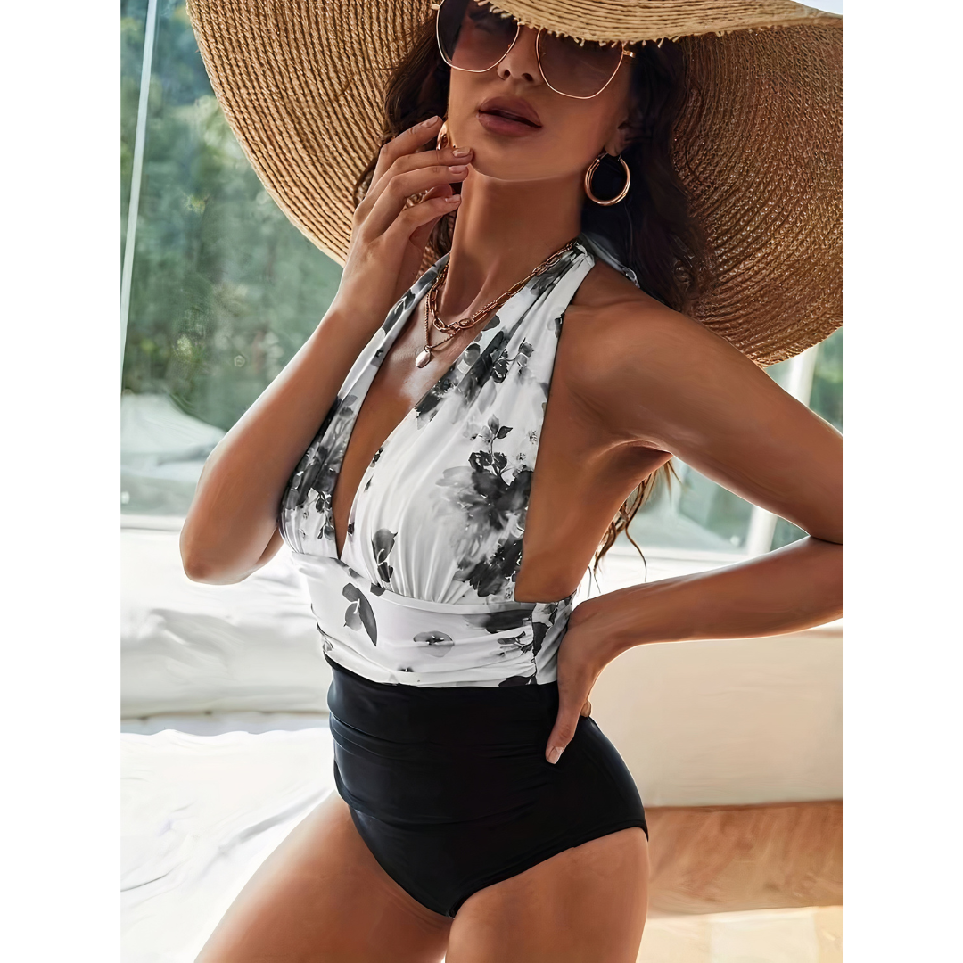 Romy | Women's Elegant Halter Neck Swimsuit