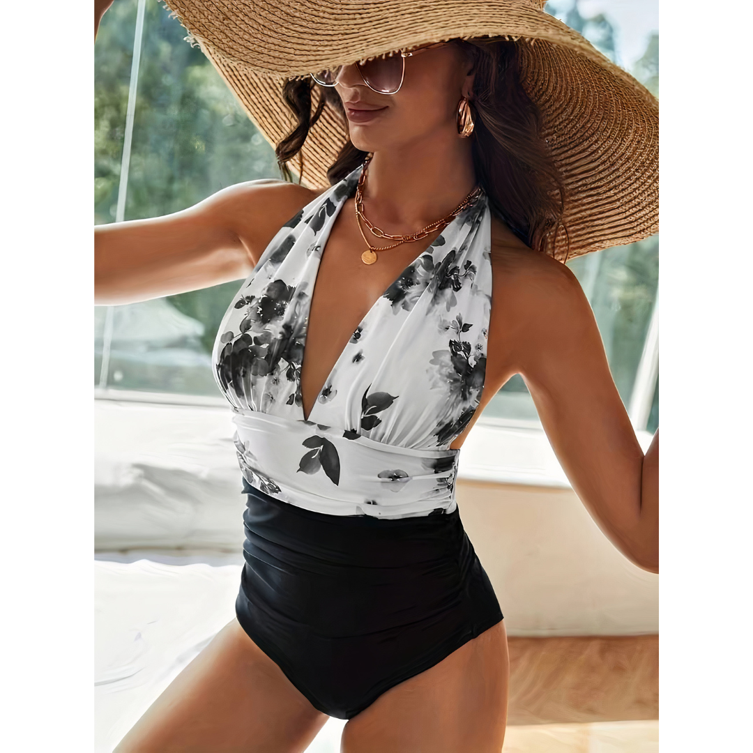 Romy | Women's Elegant Halter Neck Swimsuit