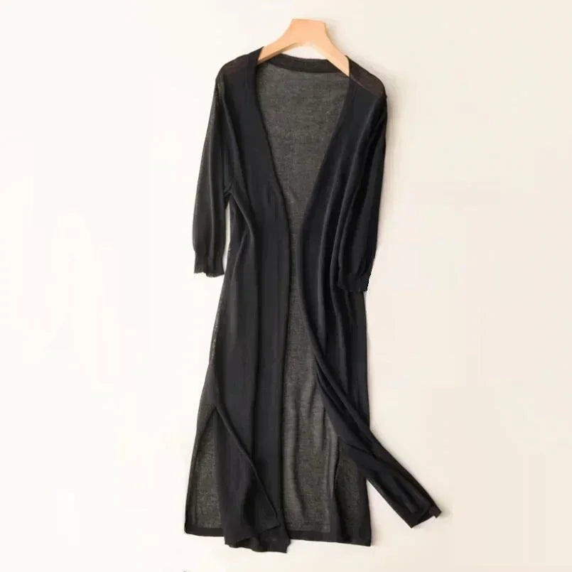 Vera | Women's Elegant Long Lightweight Cardigan