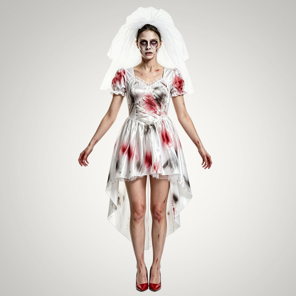 Genevieve | Women's Zombie Bloody Bride Halloween Costume Dress