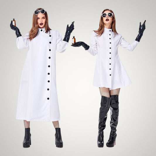 Sam | White Halloween Long Doctor Coat
