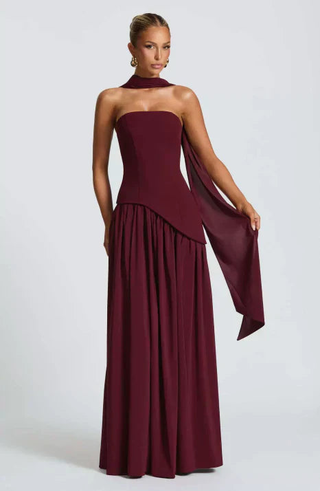 Anthea | Women’s Wedding Guest Side Slit Maxi Dress