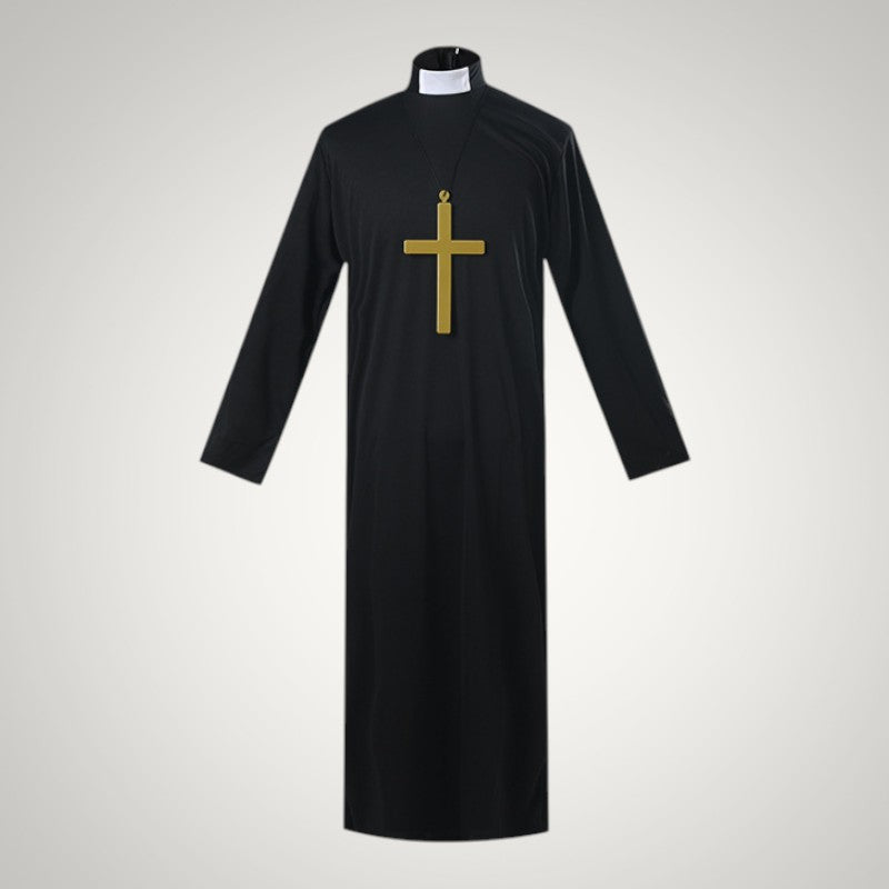Sierra | Women's Nun Halloween Costume with Habit, Headscarf and Cross