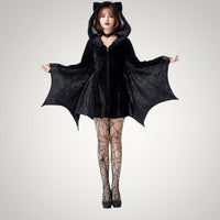 Julie | Women's Dramatic Zip-Up Bat Costume Halloween Dress