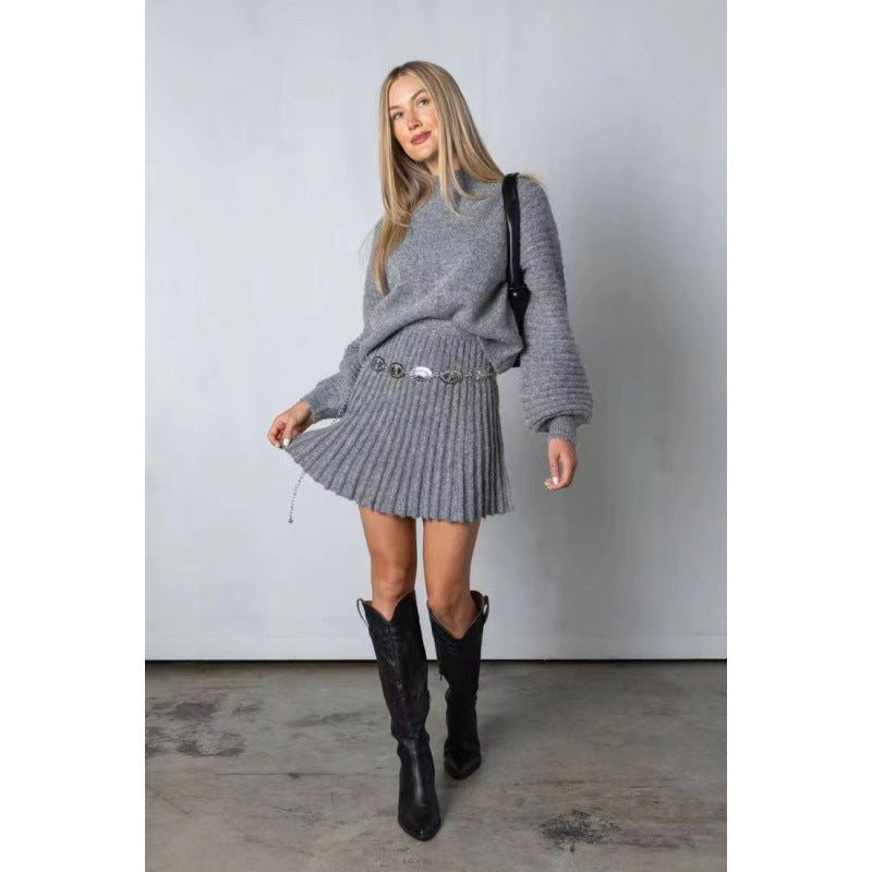 Eleanor | Women's Cozy Knitted Jumper Dress Set
