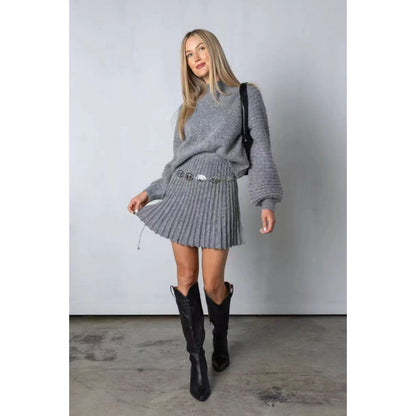 Eleanor | Women's Cozy Knitted Jumper Dress Set