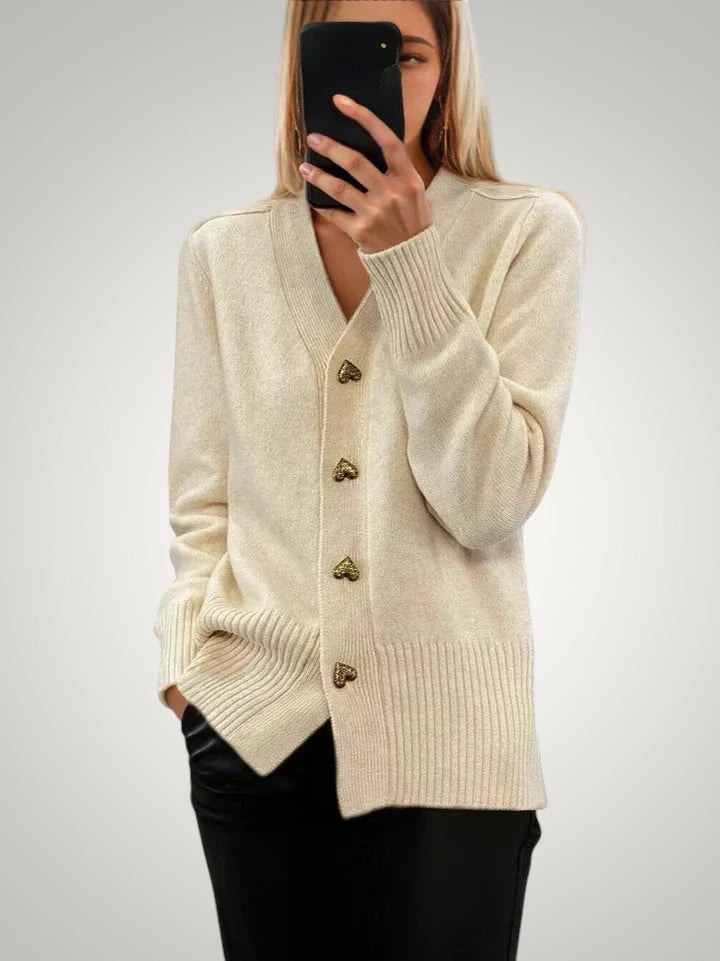 Poppy | Women's Elegant Button-Front Cardigan