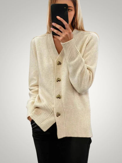 Poppy | Women's Elegant Button-Front Cardigan