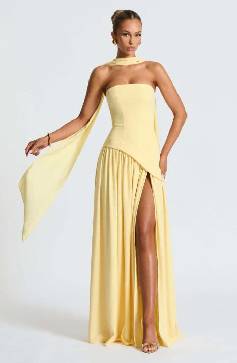 Anthea | Women’s Wedding Guest Side Slit Maxi Dress