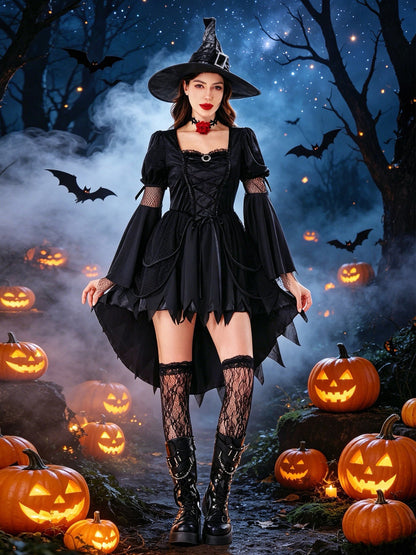 Arabella | Women's Gothic Witch Halloween Costume Dress