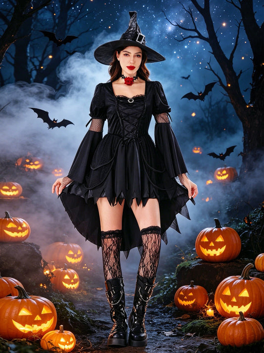 Arabella | Women's Gothic Witch Halloween Costume Dress