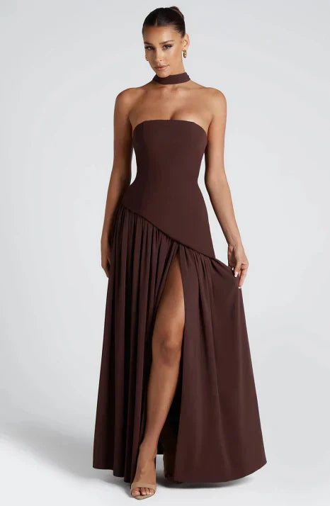 Anthea | Women’s Wedding Guest Side Slit Maxi Dress