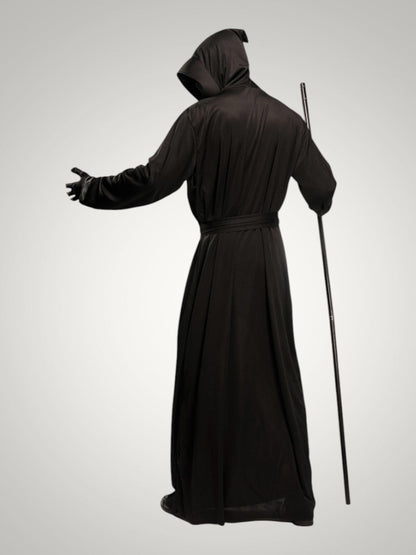 Isaac | Black Halloween Grim Reaper Costume with Hood