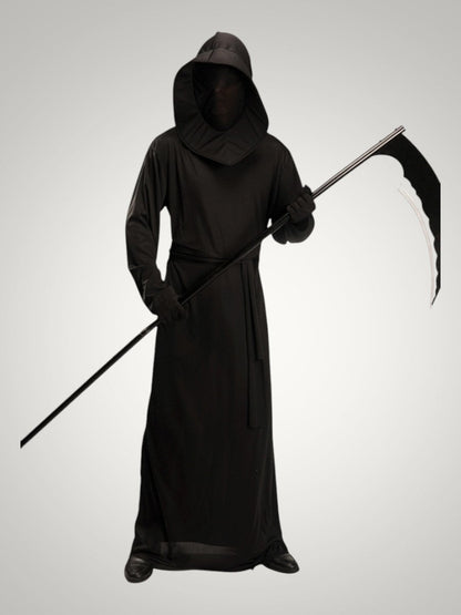Isaac | Black Halloween Grim Reaper Costume with Hood