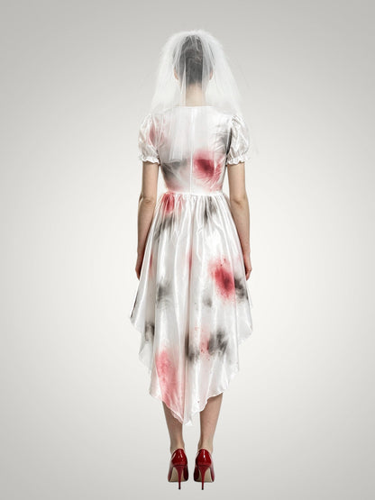 Genevieve | Women's Zombie Bloody Bride Halloween Costume Dress