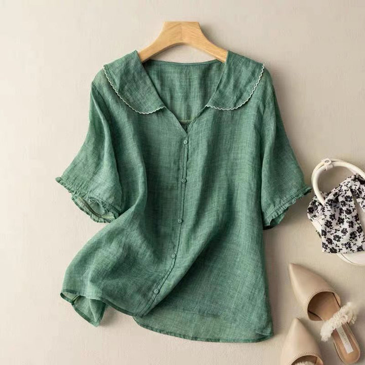 Chloe | Women's Elegant Linen Blouse