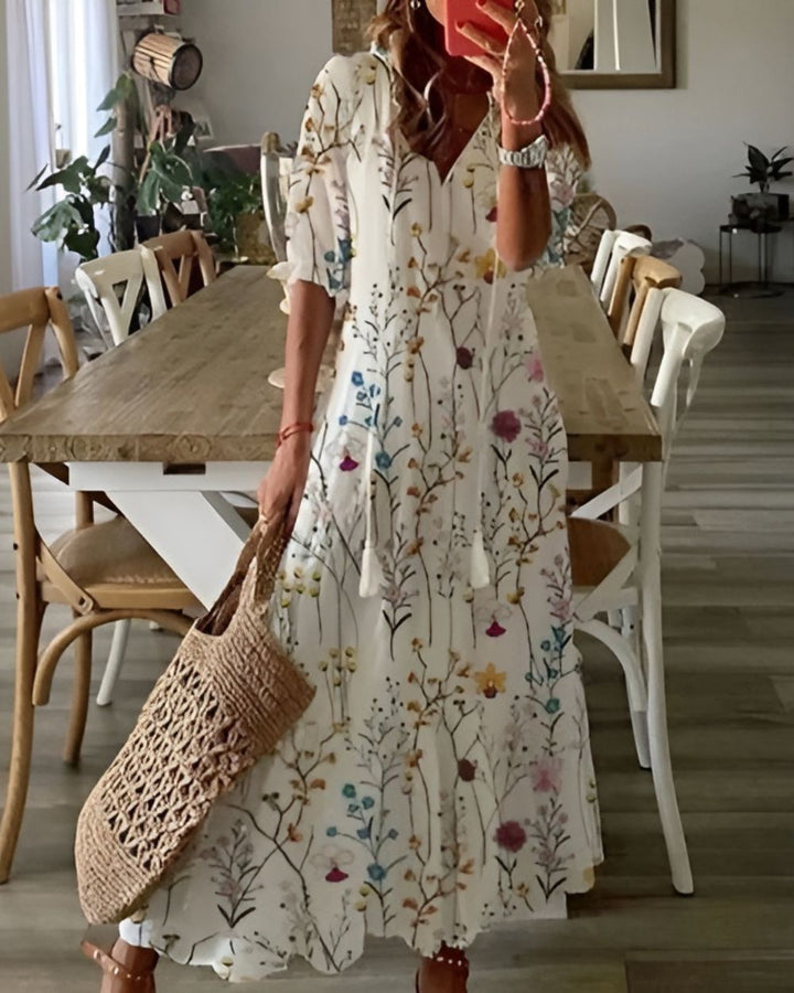 Norah | Women’s Summer Floral Midi Dress