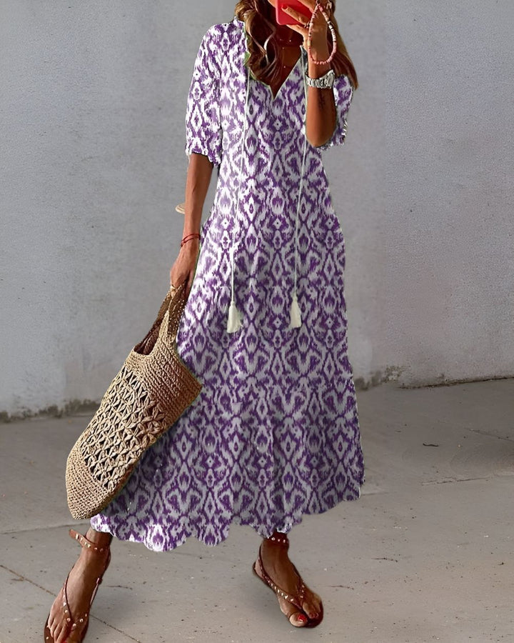 Norah | Women’s Summer Floral Midi Dress