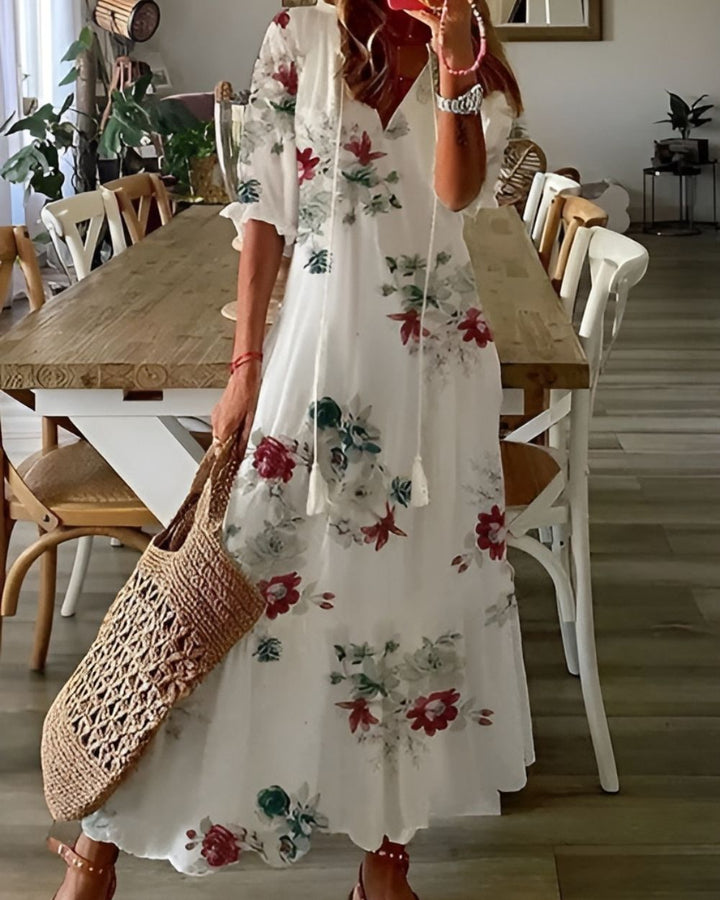 Norah | Women’s Summer Floral Midi Dress