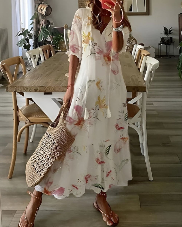 Norah | Women’s Summer Floral Midi Dress