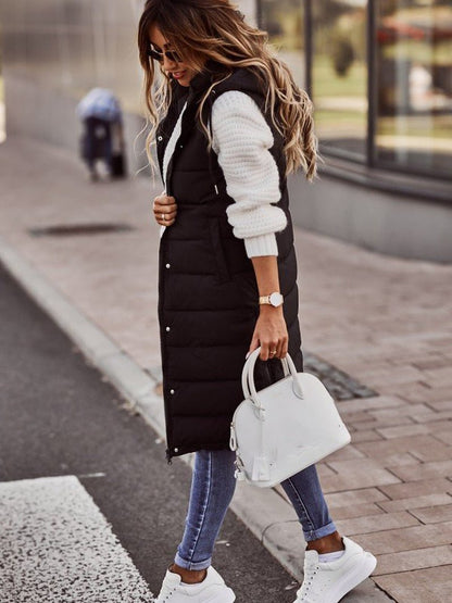 Blair | Women's Sleeveless Hooded Long Down Jacket