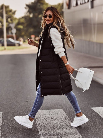 Blair | Women's Sleeveless Hooded Long Down Jacket