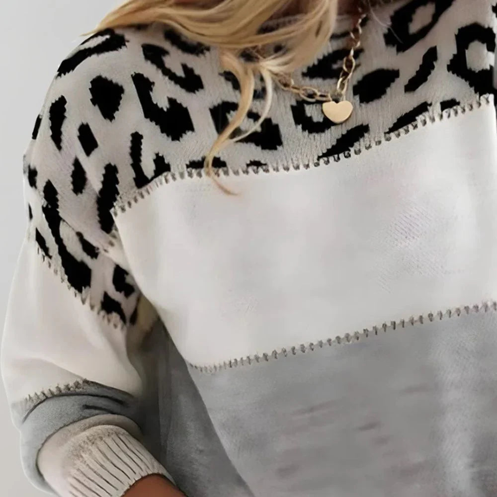 Lily | Women's Casual Leopard Print Sweater