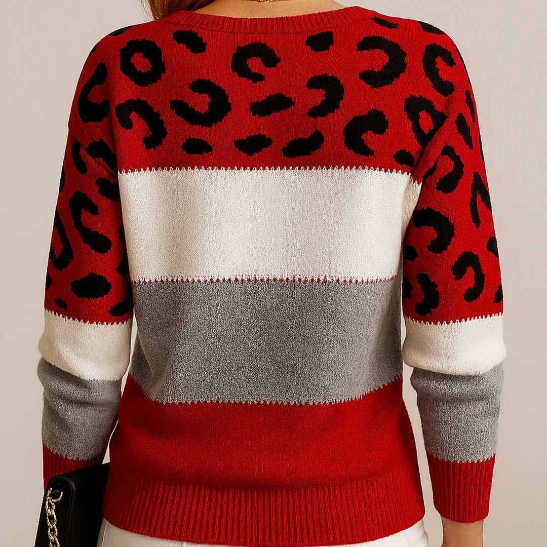 Lily | Women's Casual Leopard Print Sweater