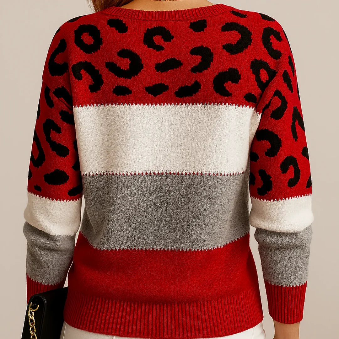 Lily | Women's Casual Leopard Print Sweater
