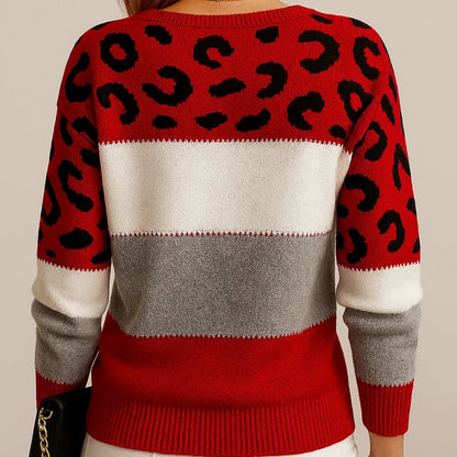 Lily | Women's Casual Leopard Print Sweater