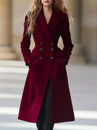 Ingrid | Women's Classic Buttoned Long Coat