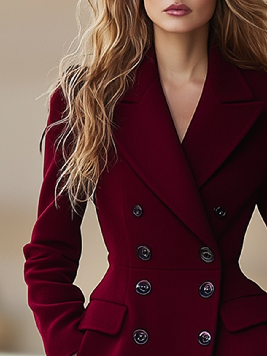 Ingrid | Women's Classic Buttoned Long Coat