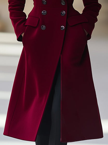 Ingrid | Women's Classic Buttoned Long Coat