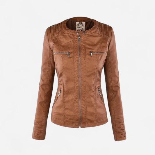 Leah | Women's Hooded Biker Leather Jacket