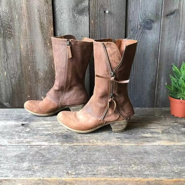 Brooklyn | Women’s Casual Round Toe Cowboy Boots