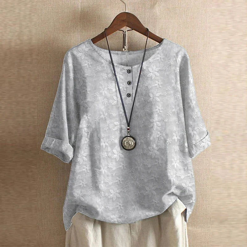 Isabella | Women's Vintage Shortsleeve Summer Blouse