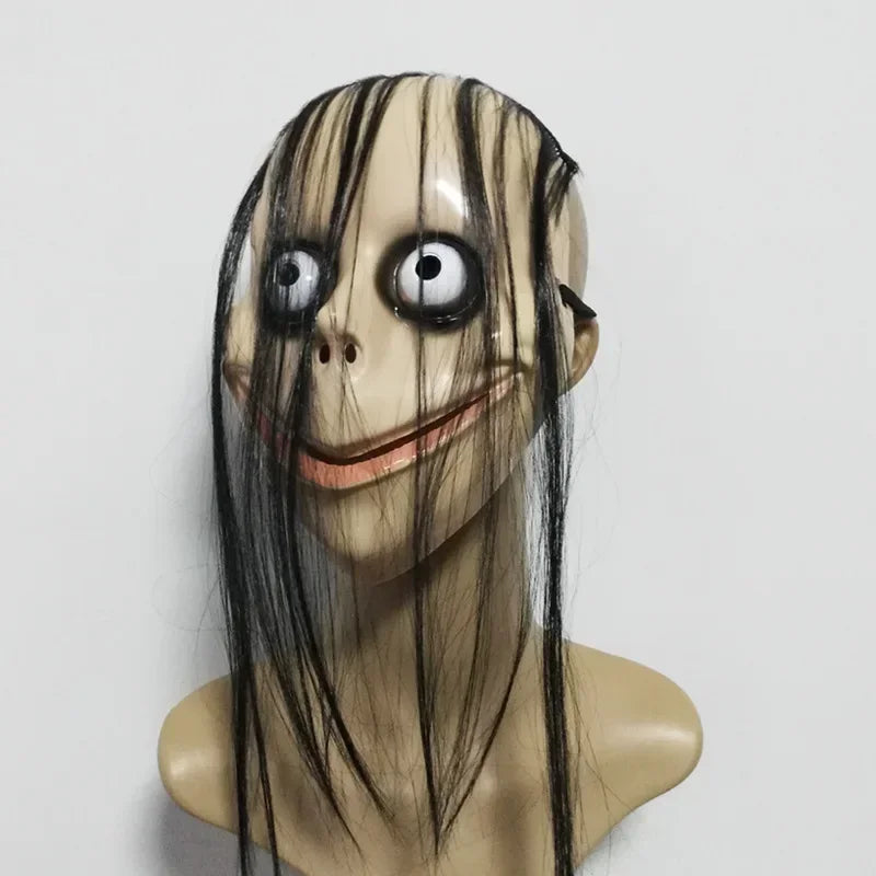 Isla | Spooky Halloween Ghost Mask with Long Hair