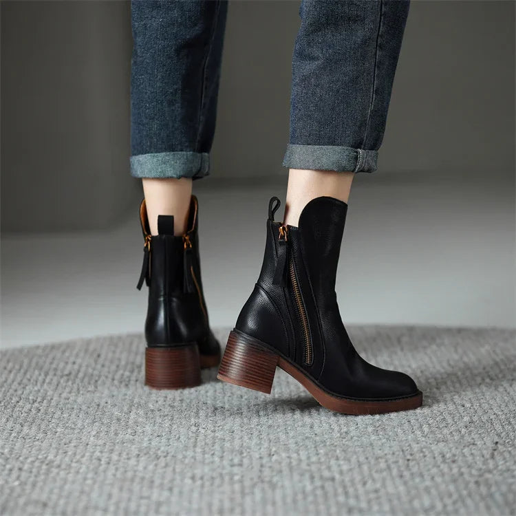 Brianna | Women's Classic Block Heel Ankle Boots
