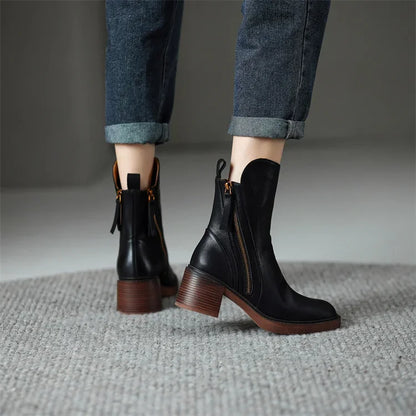 Brianna | Women's Classic Block Heel Ankle Boots