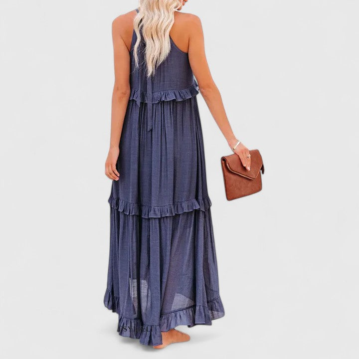 Olivia | Women's Elegant Draped Maxi Dress