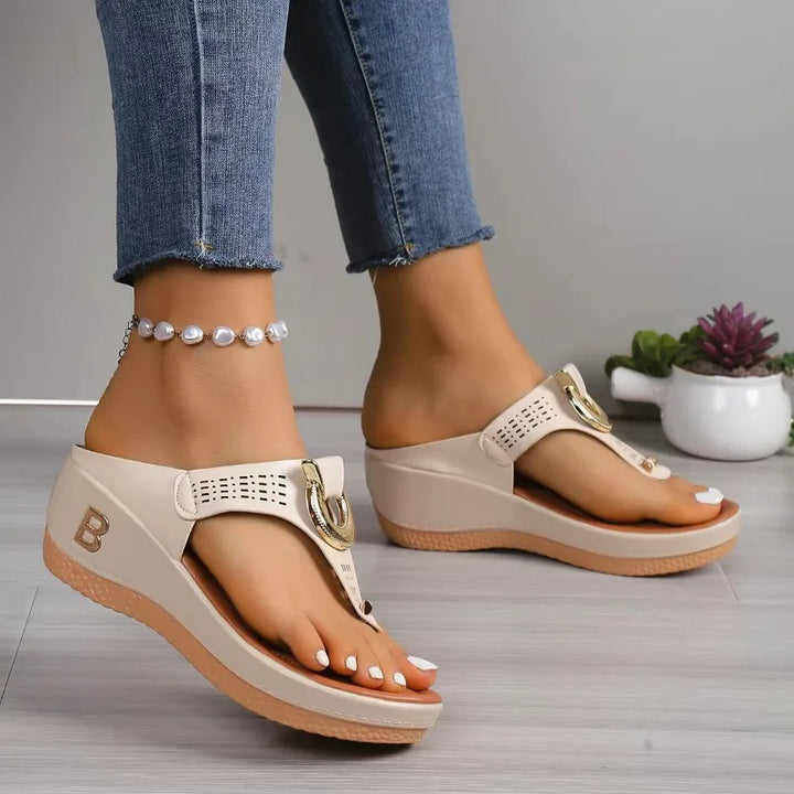 Victoria | Women's Summer T-Strap Platform Sandals