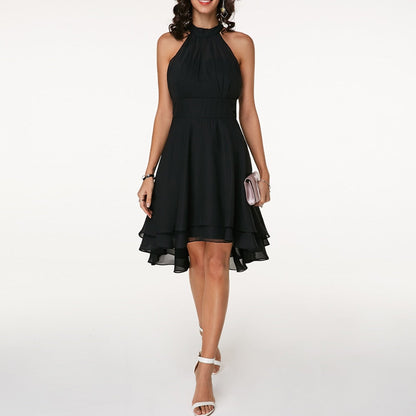 Taylor | Women’s Layered Halter Neck Midi Dress