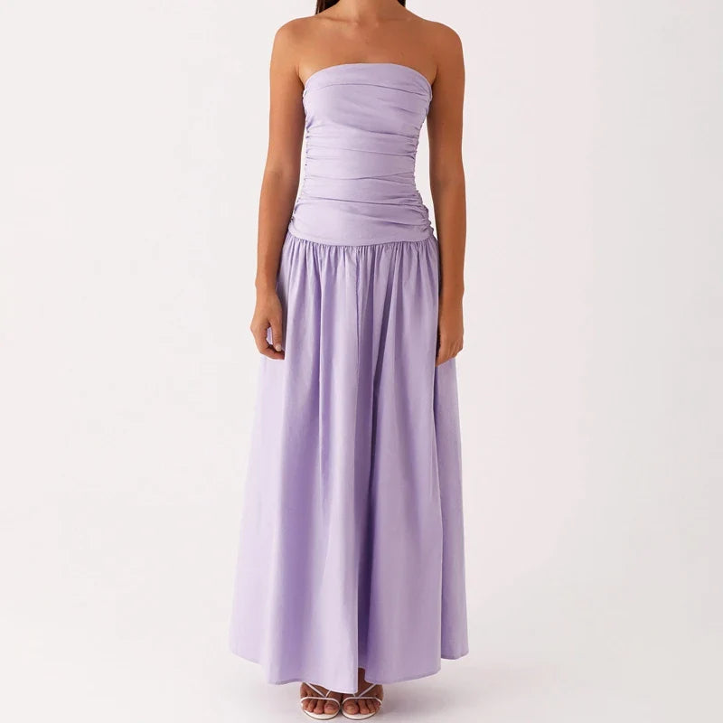 Felicity | Women’s Summer Strapless Maxi Dress