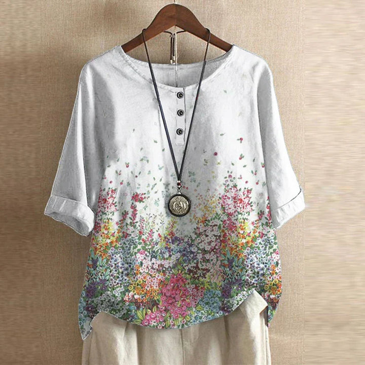Isabella | Women's Vintage Shortsleeve Summer Blouse