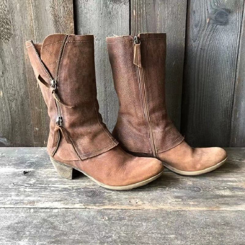 Brooklyn | Women’s Casual Round Toe Cowboy Boots