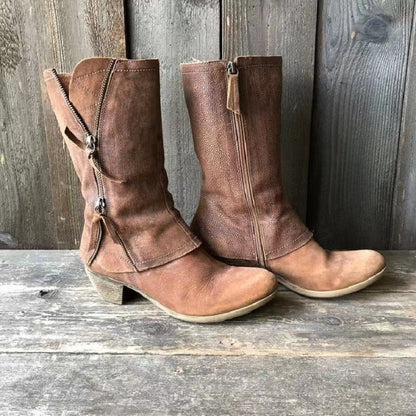 Brooklyn | Women’s Casual Round Toe Cowboy Boots