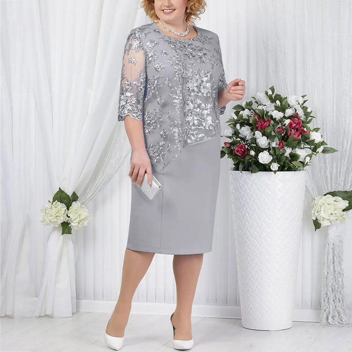 Delia | Women's Formal Midi Wedding Guest Dress