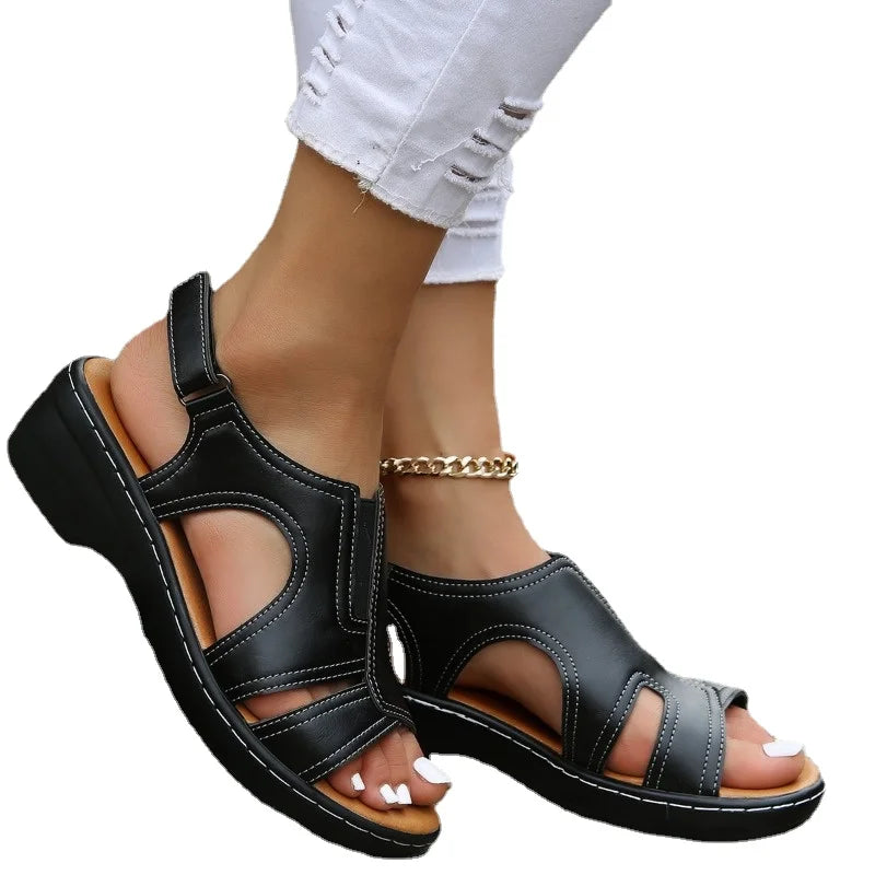 Nadine | Women's Summer Velcro Strap Sandals