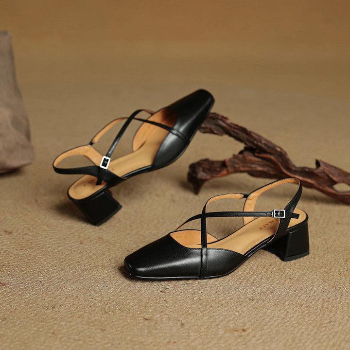 Jasmin | Women's Vintage Low Block Heels