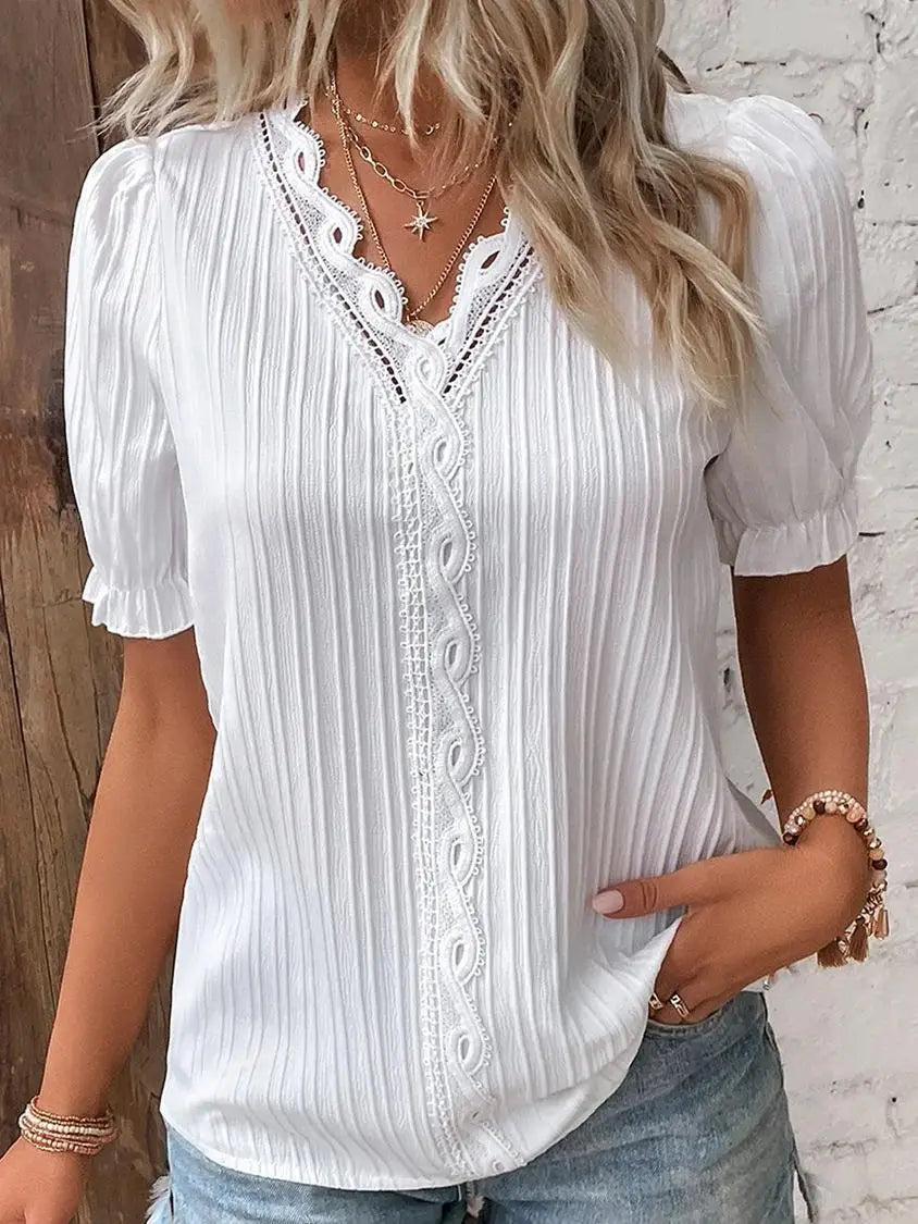 Ainsley | Women's Summer V-Neck Blouse